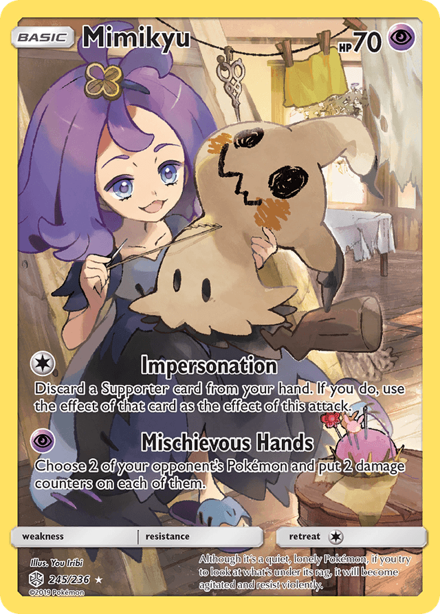 Carta Mimikyu 245/236 do set Cosmic Eclipse — Pokémon TCG | Bynx
