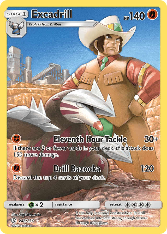 Carta Excadrill 246/236 do set Cosmic Eclipse — Pokémon TCG | Bynx
