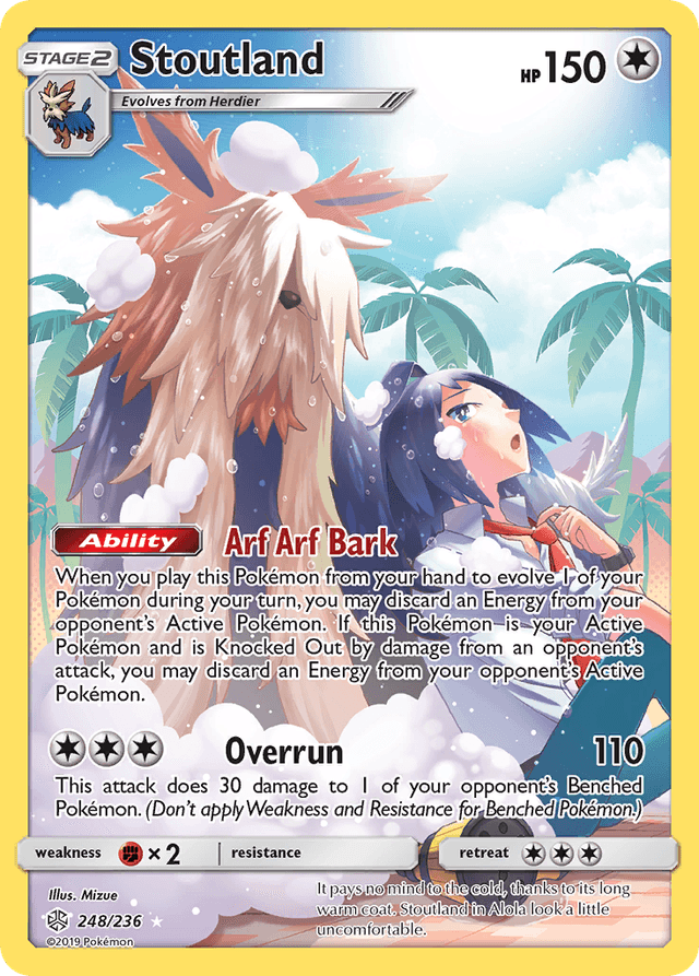 Carta Stoutland 248/236 do set Cosmic Eclipse — Pokémon TCG | Bynx