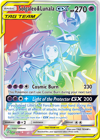 Carta Solgaleo & Lunala-GX 254/236 do set Cosmic Eclipse — Pokémon TCG | Bynx