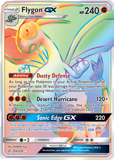 Carta Flygon-GX 256/236 do set Cosmic Eclipse — Pokémon TCG | Bynx