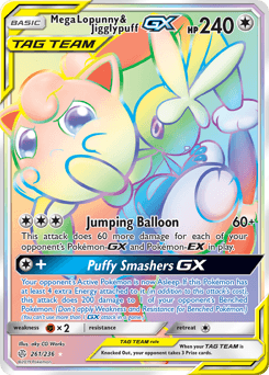 Mega Lopunny & Jigglypuff-GX 261 — Cosmic Eclipse