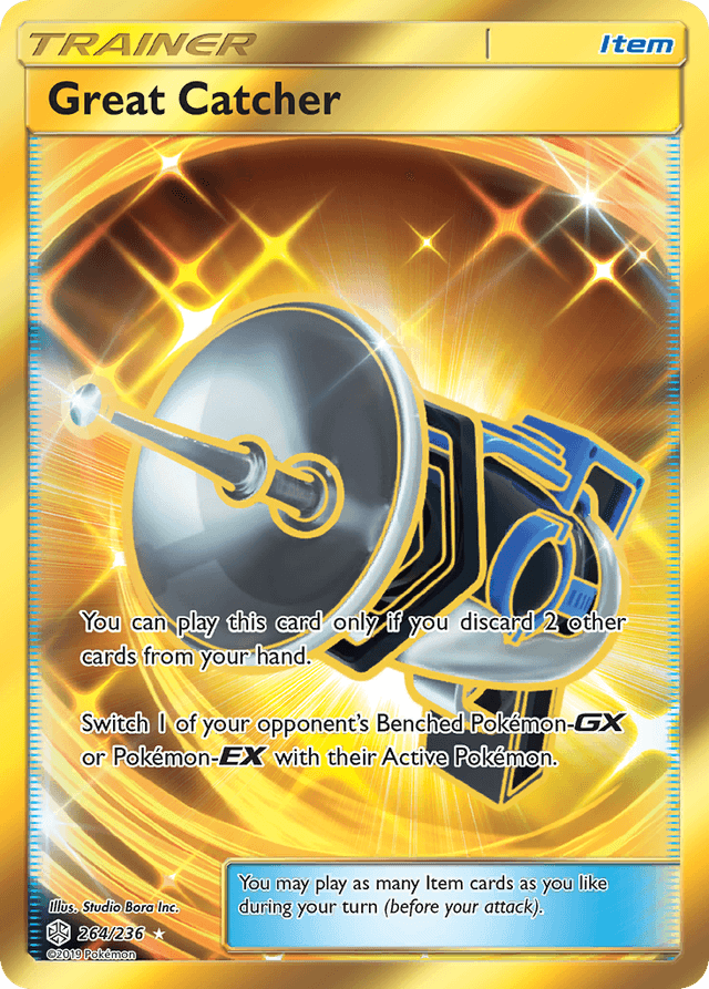 Carta Great Catcher 264/236 do set Cosmic Eclipse — Pokémon TCG | Bynx