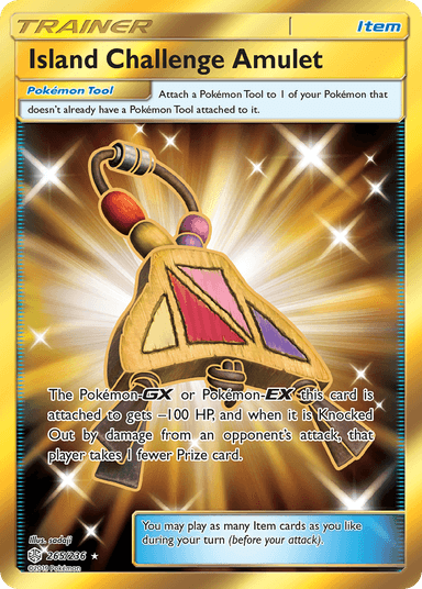 Carta Island Challenge Amulet 265/236 do set Cosmic Eclipse — Pokémon TCG | Bynx