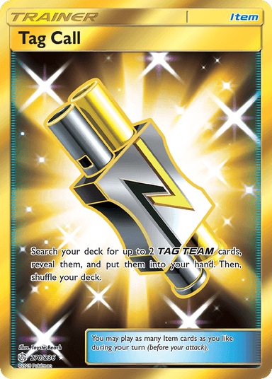 Carta Tag Call 270/236 do set Cosmic Eclipse — Pokémon TCG | Bynx