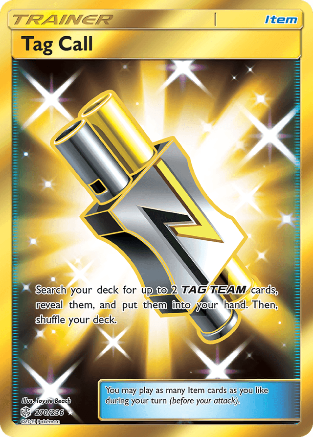 Carta Tag Call 270/236 do set Cosmic Eclipse — Pokémon TCG | Bynx