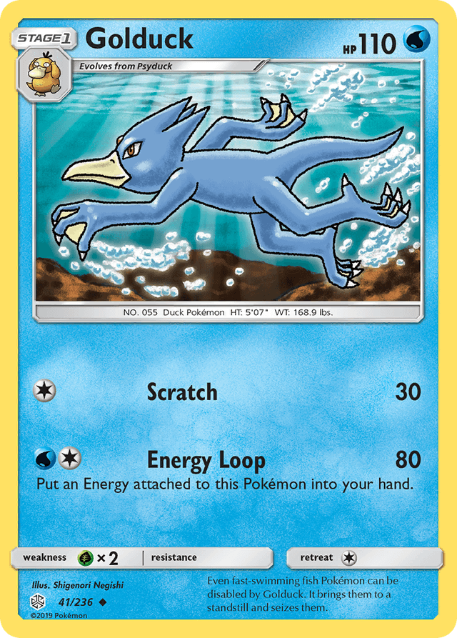 Carta Golduck 41/236 do set Cosmic Eclipse — Pokémon TCG | Bynx