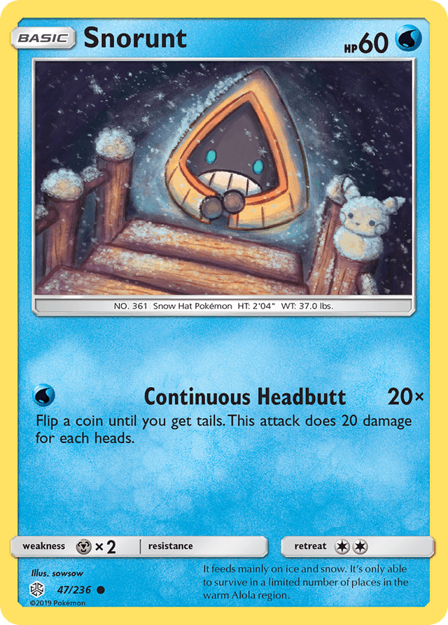 Carta Snorunt 47/236 do set Cosmic Eclipse — Pokémon TCG | Bynx