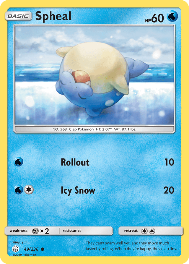 Carta Spheal 49/236 do set Cosmic Eclipse — Pokémon TCG | Bynx