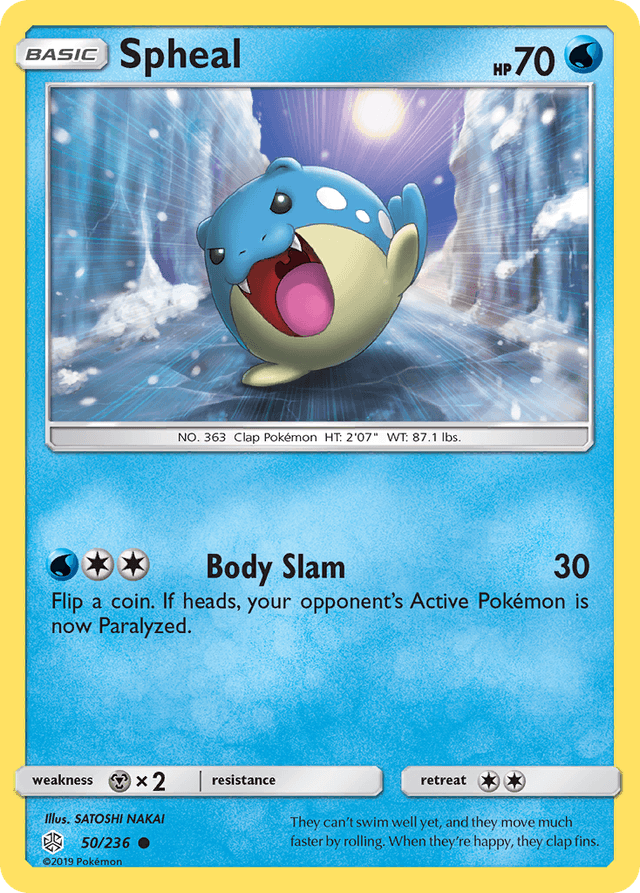 Carta Spheal 50/236 do set Cosmic Eclipse — Pokémon TCG | Bynx