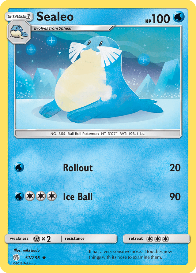 Carta Sealeo 51/236 do set Cosmic Eclipse — Pokémon TCG | Bynx