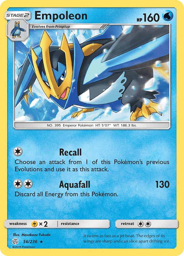 Carta Empoleon 56/236 do set Cosmic Eclipse — Pokémon TCG | Bynx