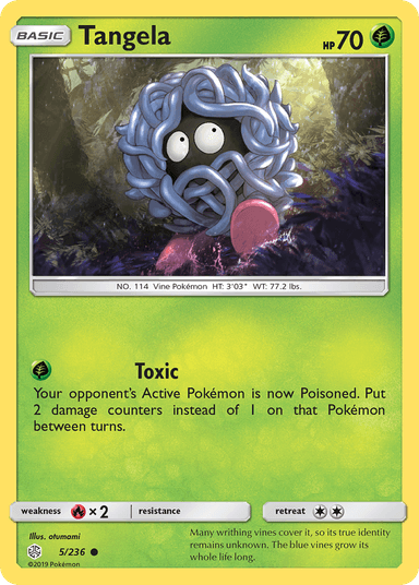 Carta Tangela 5/236 do set Cosmic Eclipse — Pokémon TCG | Bynx