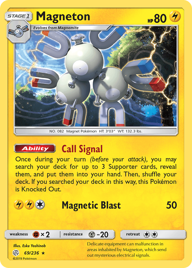 Carta Magneton 69/236 do set Cosmic Eclipse — Pokémon TCG | Bynx