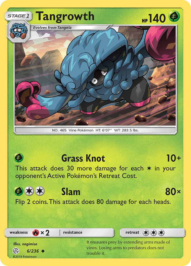 Carta Tangrowth 6/236 do set Cosmic Eclipse — Pokémon TCG | Bynx
