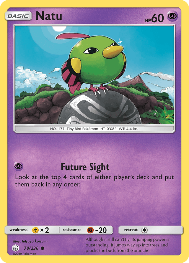 Carta Natu 78/236 do set Cosmic Eclipse — Pokémon TCG | Bynx