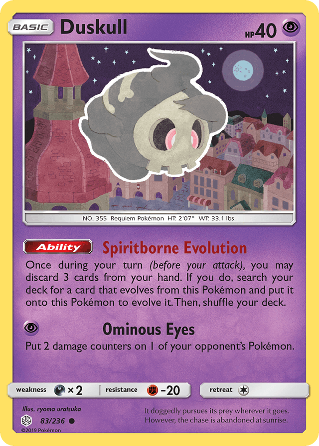 Carta Duskull 83/236 do set Cosmic Eclipse — Pokémon TCG | Bynx
