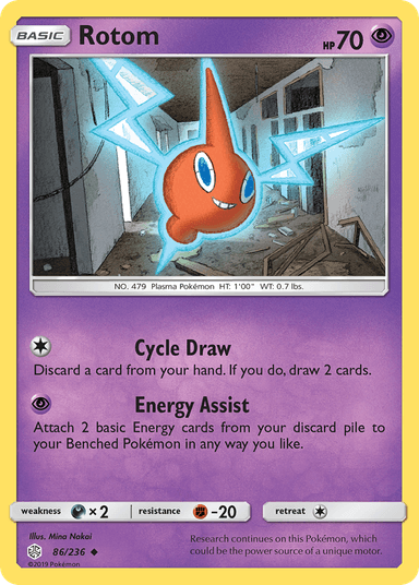 Carta Rotom 86/236 do set Cosmic Eclipse — Pokémon TCG | Bynx