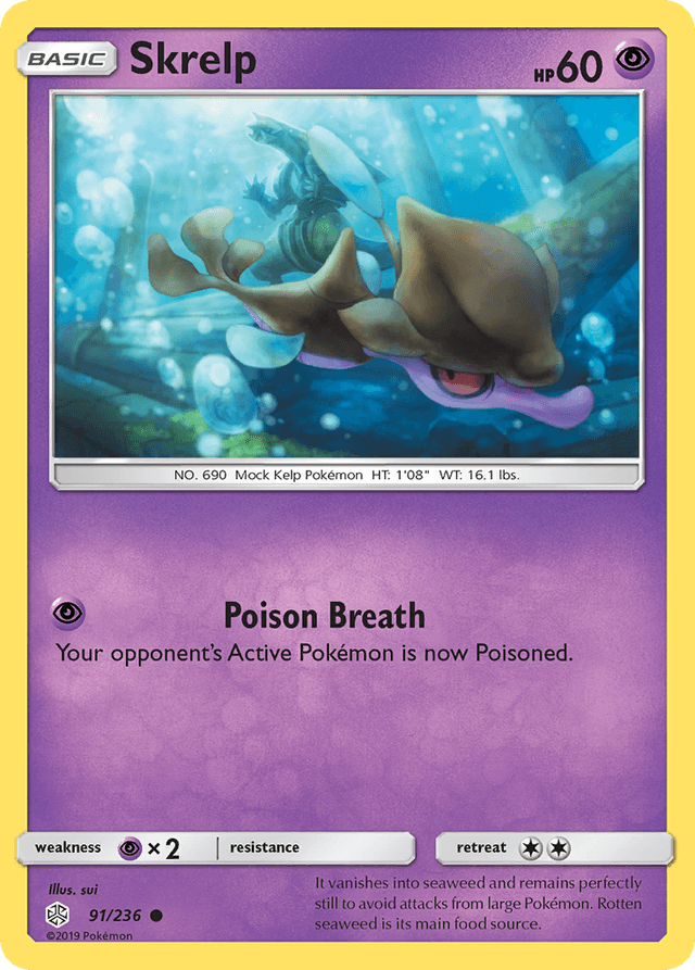 Carta Skrelp 91/236 do set Cosmic Eclipse — Pokémon TCG | Bynx