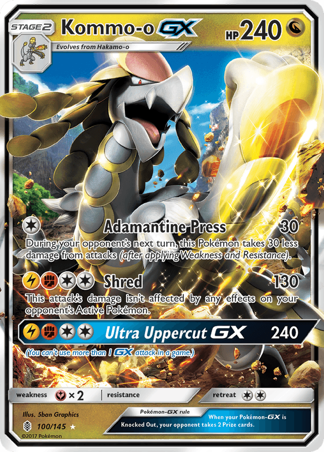 Carta Kommo-o-GX 100/145 do set Guardians Rising — Pokémon TCG | Bynx