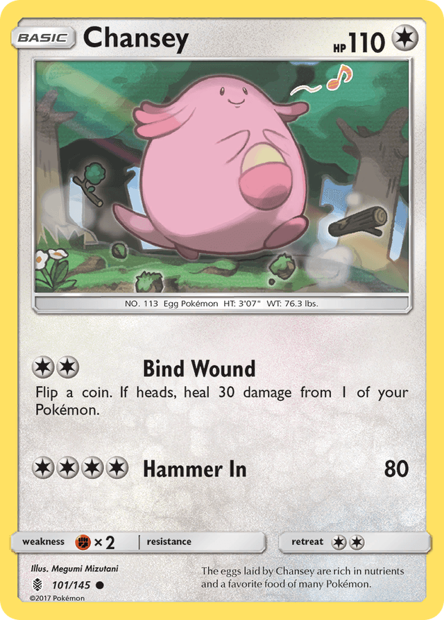 Carta Chansey 101/145 do set Guardians Rising — Pokémon TCG | Bynx