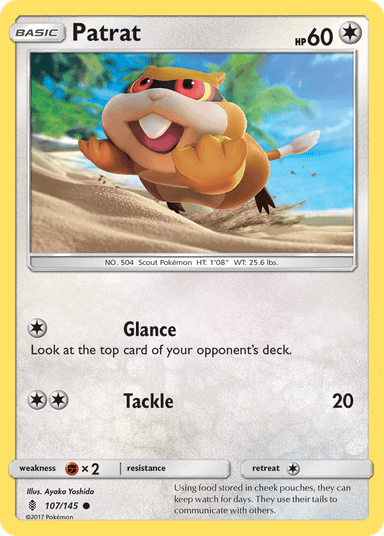 Carta Patrat 107/145 do set Guardians Rising — Pokémon TCG | Bynx