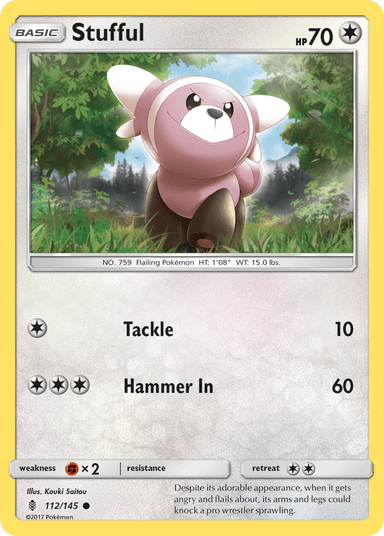 Carta Stufful 112/145 do set Guardians Rising — Pokémon TCG | Bynx