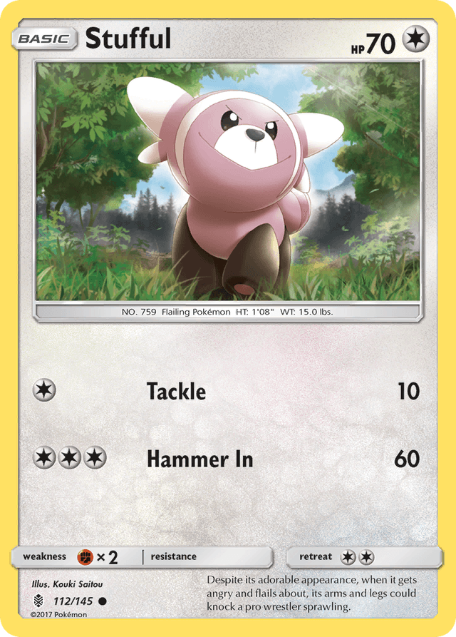 Carta Stufful 112/145 do set Guardians Rising — Pokémon TCG | Bynx