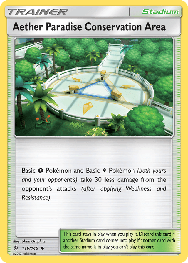Carta Aether Paradise Conservation Area 116/145 do set Guardians Rising — Pokémon TCG | Bynx