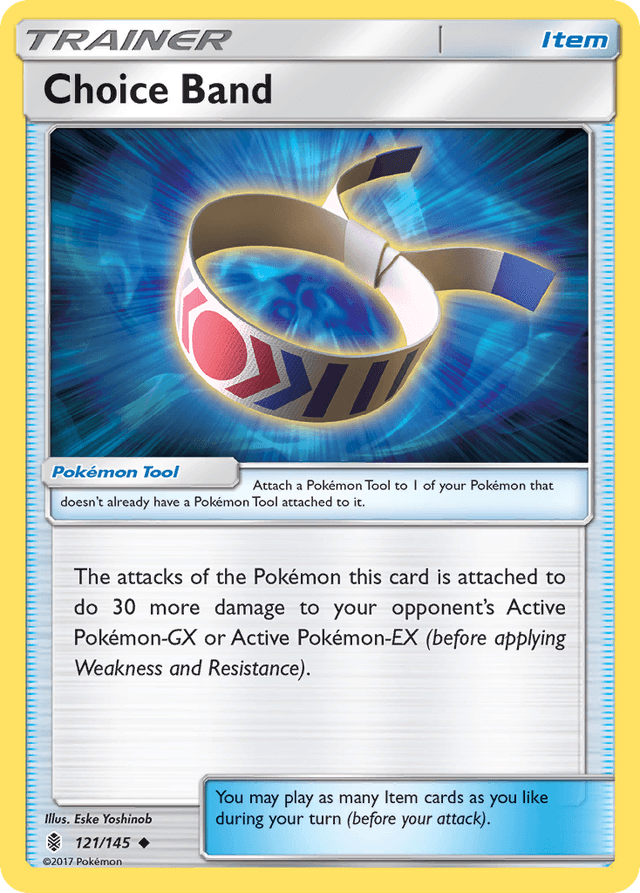 Carta Choice Band 121/145 do set Guardians Rising — Pokémon TCG | Bynx