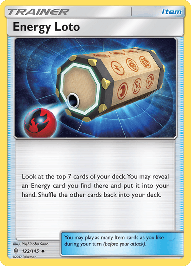 Carta Energy Loto 122/145 do set Guardians Rising — Pokémon TCG | Bynx