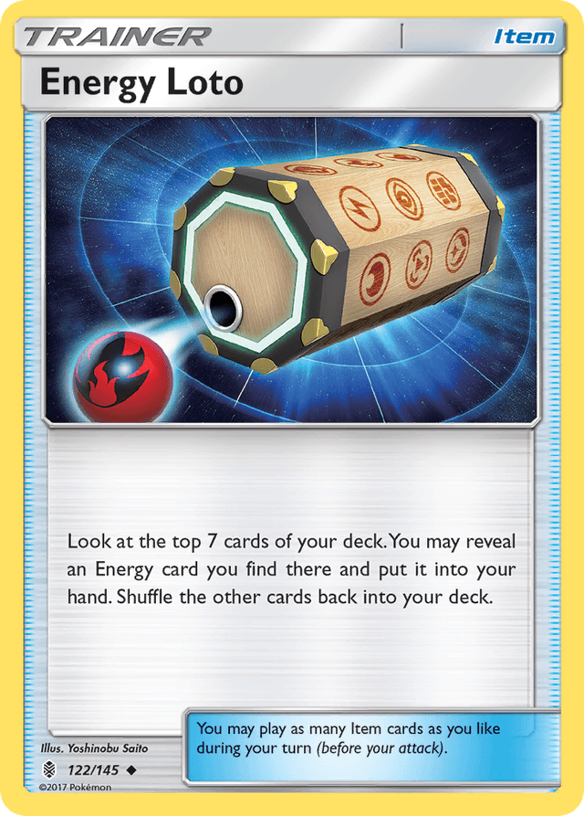 Carta Energy Loto 122/145 do set Guardians Rising — Pokémon TCG | Bynx