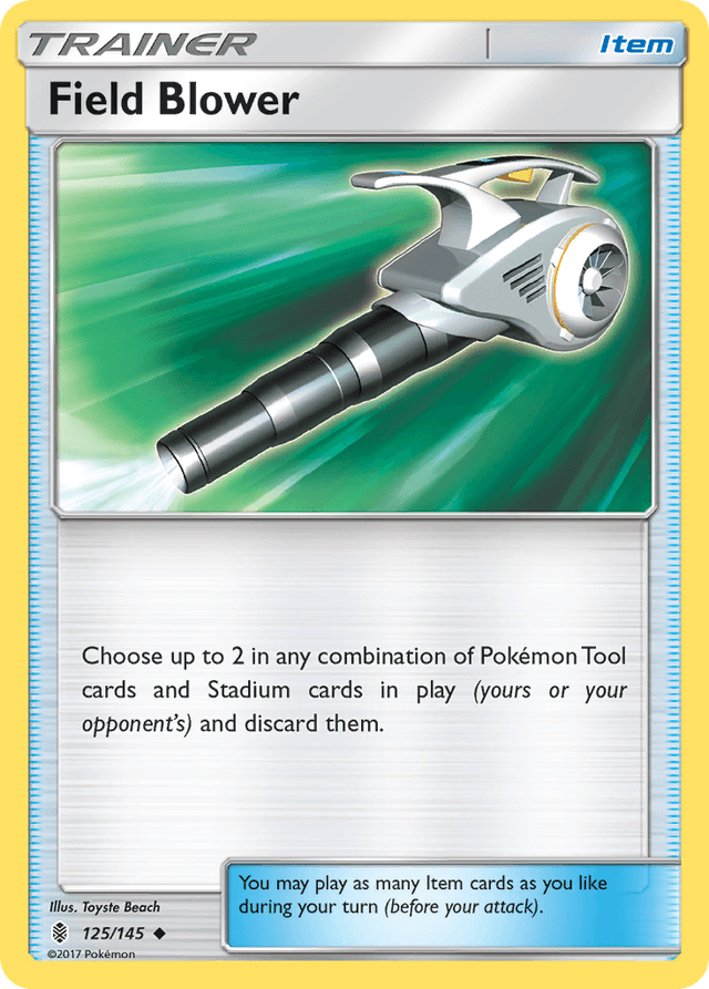Carta Field Blower 125/145 do set Guardians Rising — Pokémon TCG | Bynx
