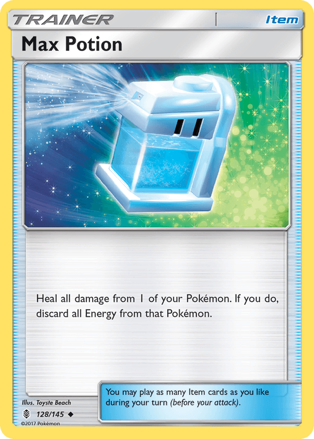 Carta Max Potion 128/145 do set Guardians Rising — Pokémon TCG | Bynx