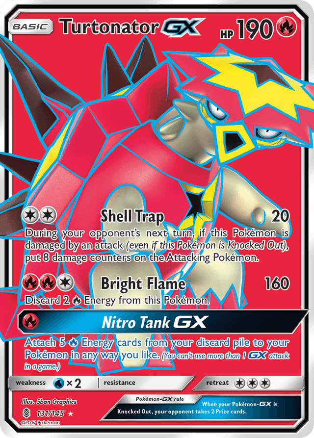 Carta Turtonator-GX 131/145 do set Guardians Rising — Pokémon TCG | Bynx