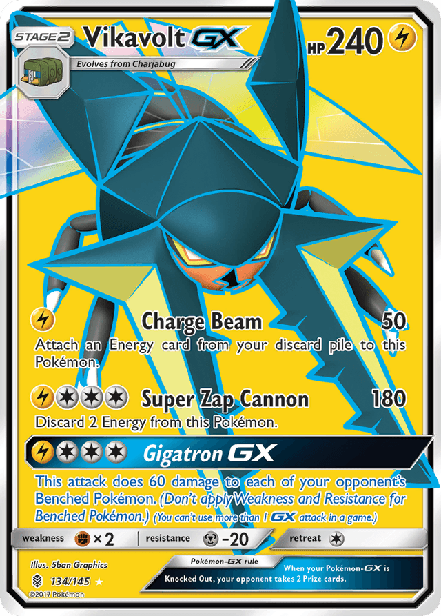 Carta Vikavolt-GX 134/145 do set Guardians Rising — Pokémon TCG | Bynx