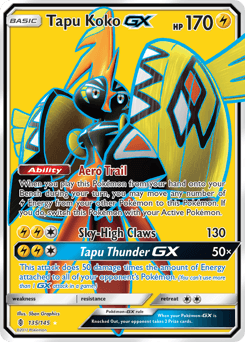 Tapu Koko-GX 135 — Guardians Rising