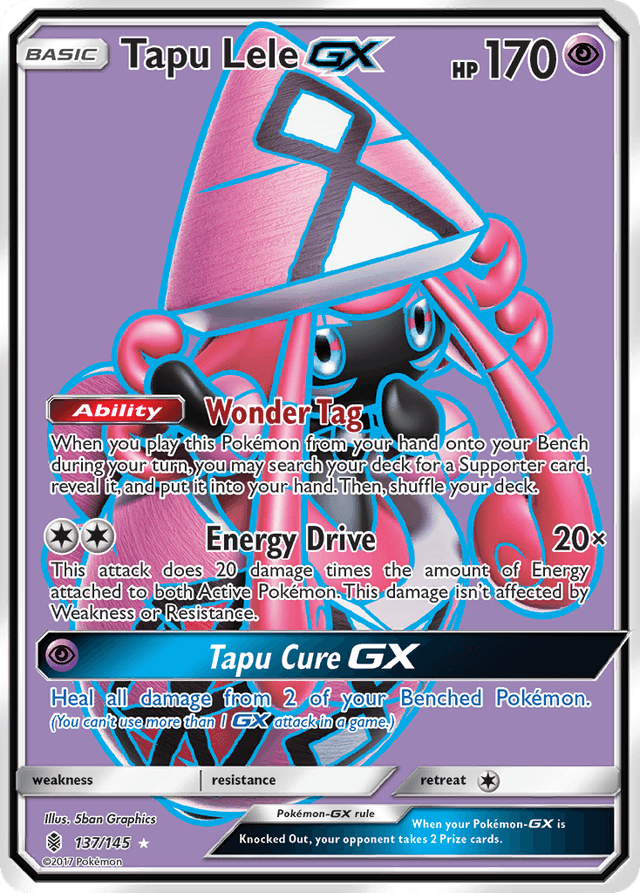 Carta Tapu Lele-GX 137/145 do set Guardians Rising — Pokémon TCG | Bynx