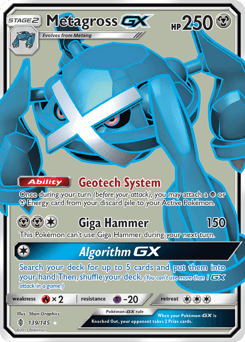 Metagross-GX 139 — Guardians Rising