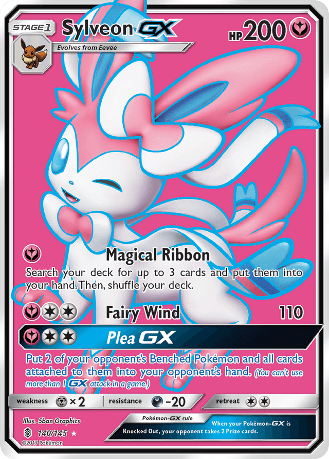 Carta Sylveon-GX 140/145 do set Guardians Rising — Pokémon TCG | Bynx