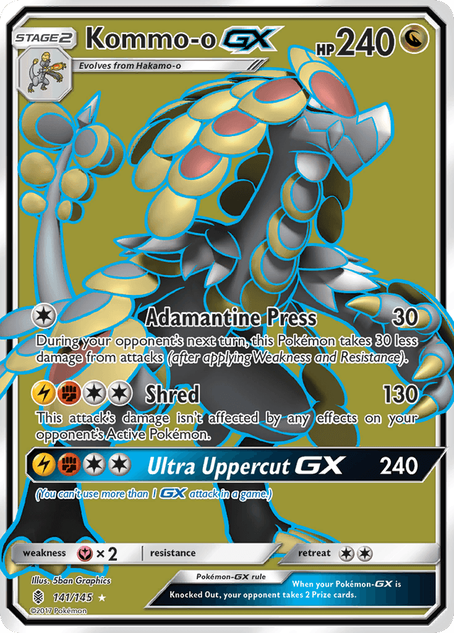 Carta Kommo-o-GX 141/145 do set Guardians Rising — Pokémon TCG | Bynx