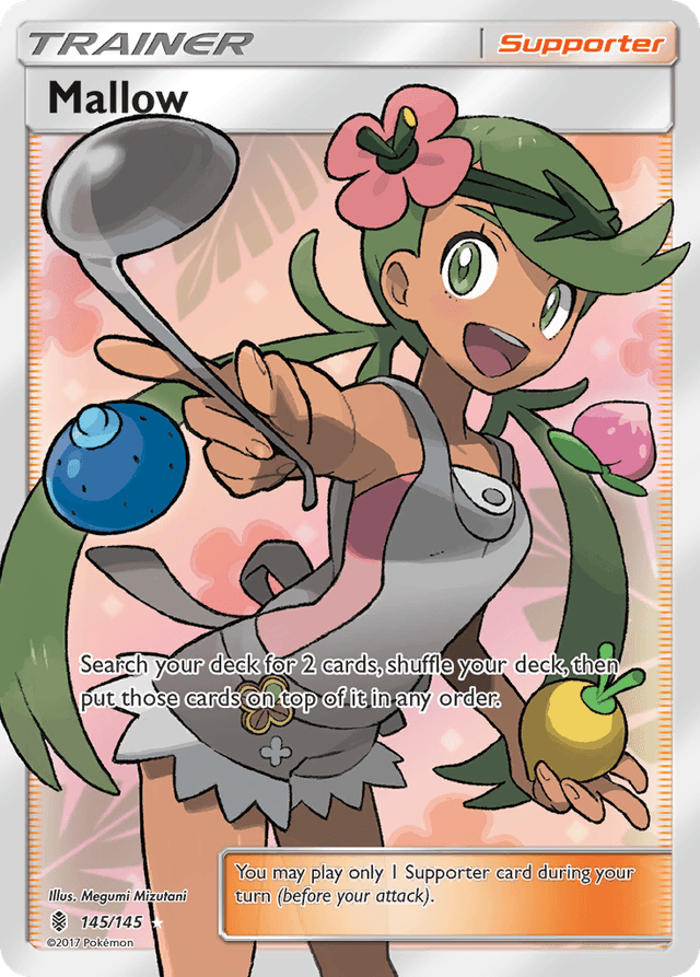 Carta Mallow 145/145 do set Guardians Rising — Pokémon TCG | Bynx