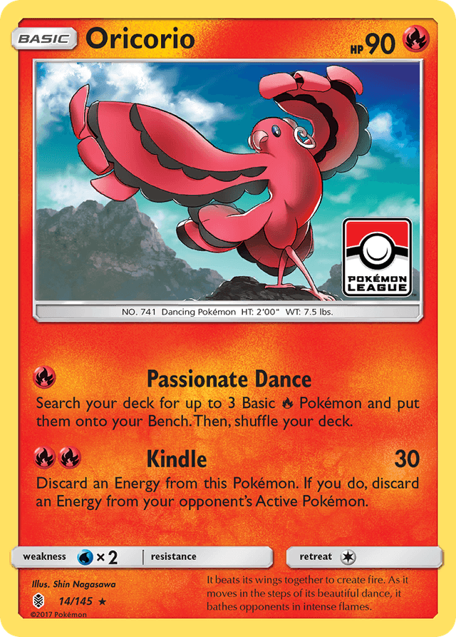 Carta Oricorio 14/145 do set Guardians Rising — Pokémon TCG | Bynx