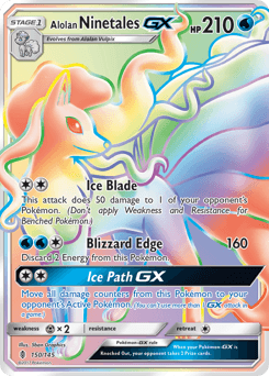 Alolan Ninetales-GX 150 — Guardians Rising