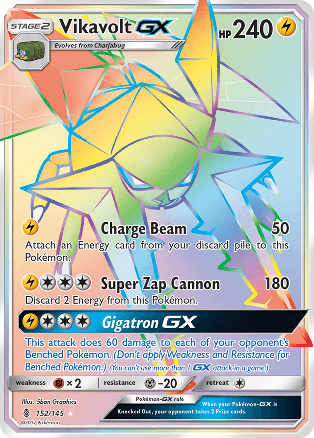 Carta Vikavolt-GX 152/145 do set Guardians Rising — Pokémon TCG | Bynx