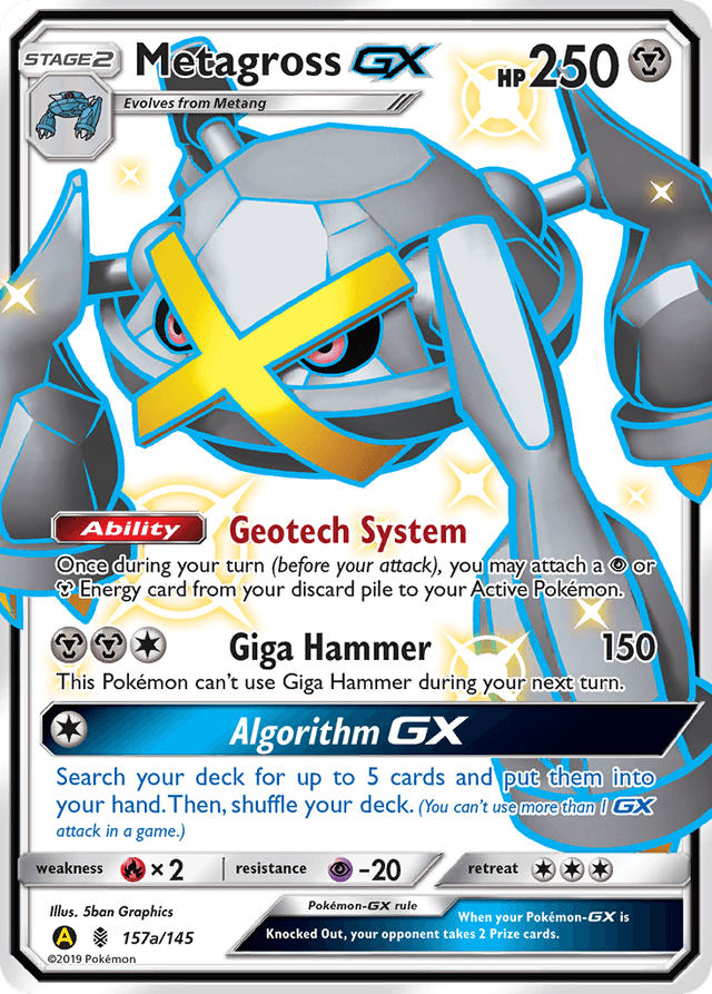 Carta Metagross-GX 157a/145 do set Guardians Rising — Pokémon TCG | Bynx