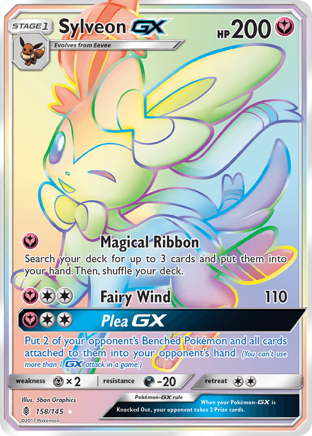 Carta Sylveon-GX 158/145 do set Guardians Rising — Pokémon TCG | Bynx