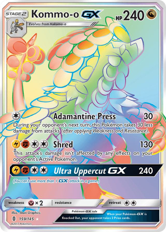 Carta Kommo-o-GX 159/145 do set Guardians Rising — Pokémon TCG | Bynx