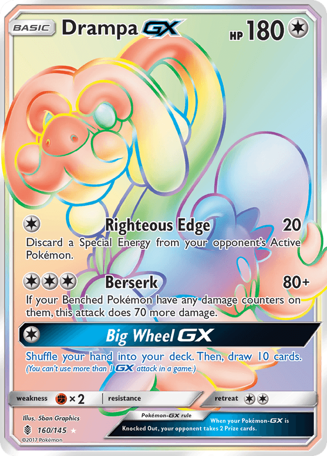 Carta Drampa-GX 160/145 do set Guardians Rising — Pokémon TCG | Bynx