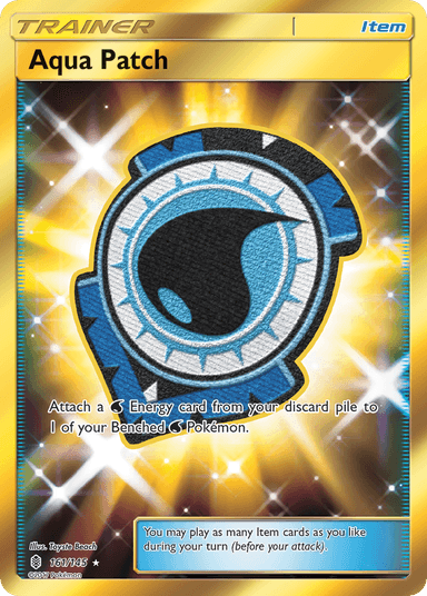 Carta Aqua Patch 161/145 do set Guardians Rising — Pokémon TCG | Bynx